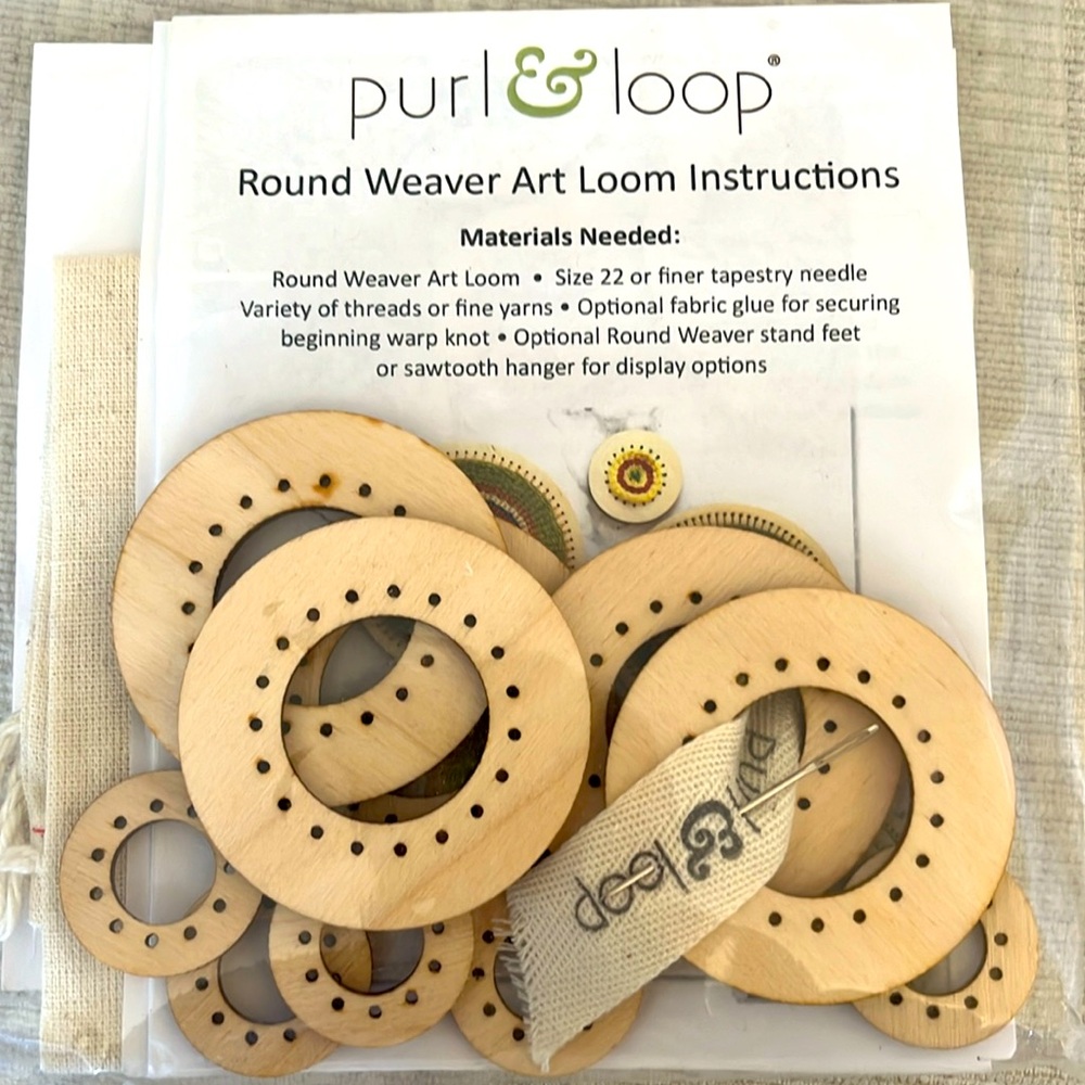 3/$25•Purl&Loop Round Weaver Art Looms-Small Ornament Pack•New in Package